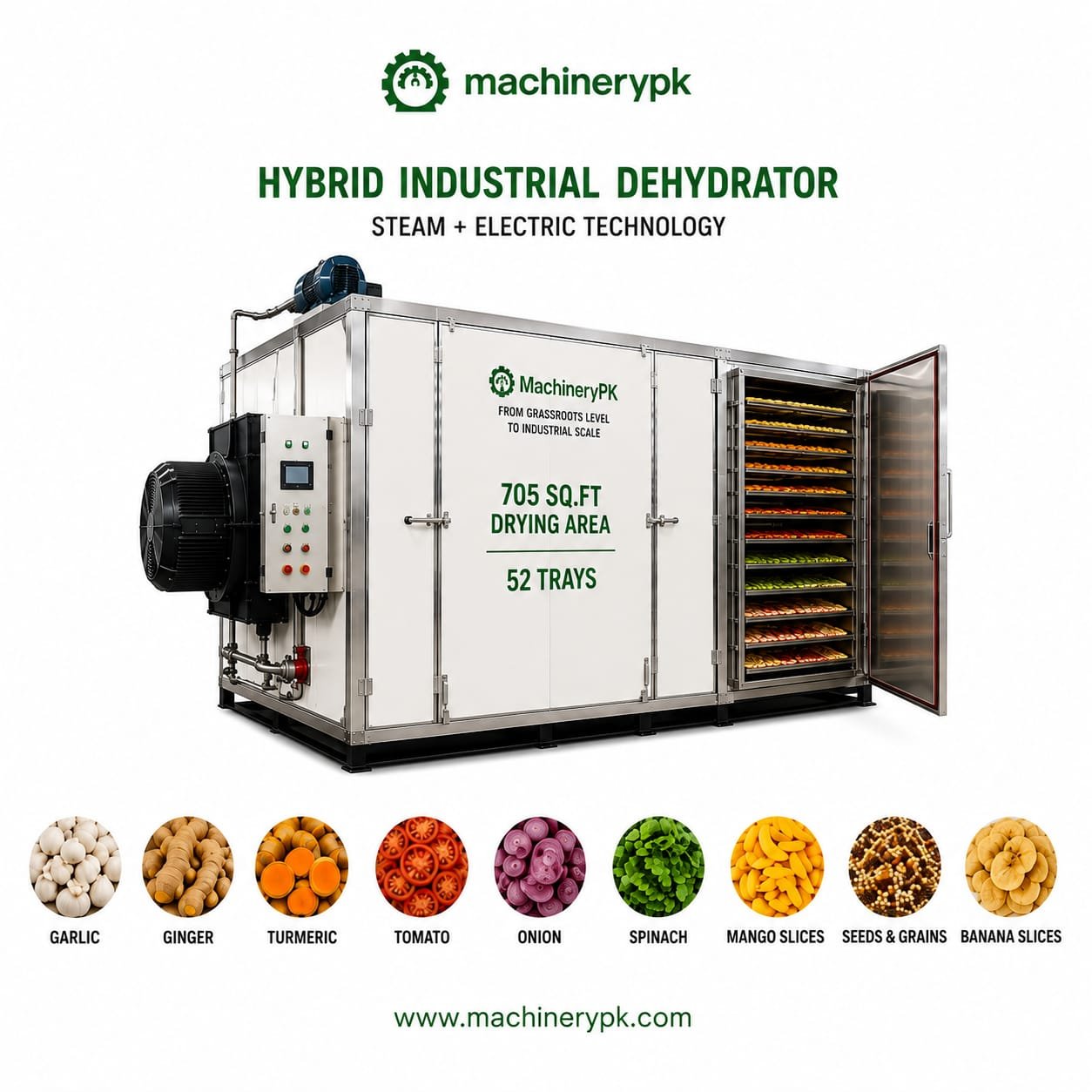 Hybrid Industrial Dehydrator